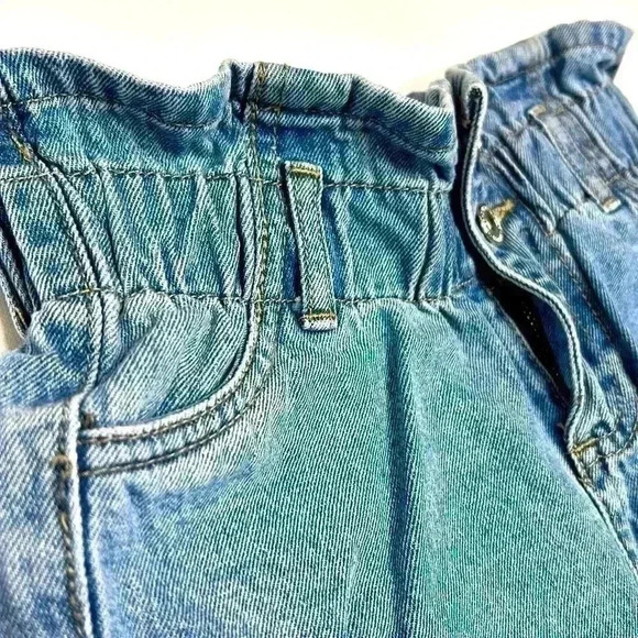 SWS Denim Paper Bag Jean Shorts Size 0  Western Farm Country Cottage Lake Summer - Picture 2 of 7